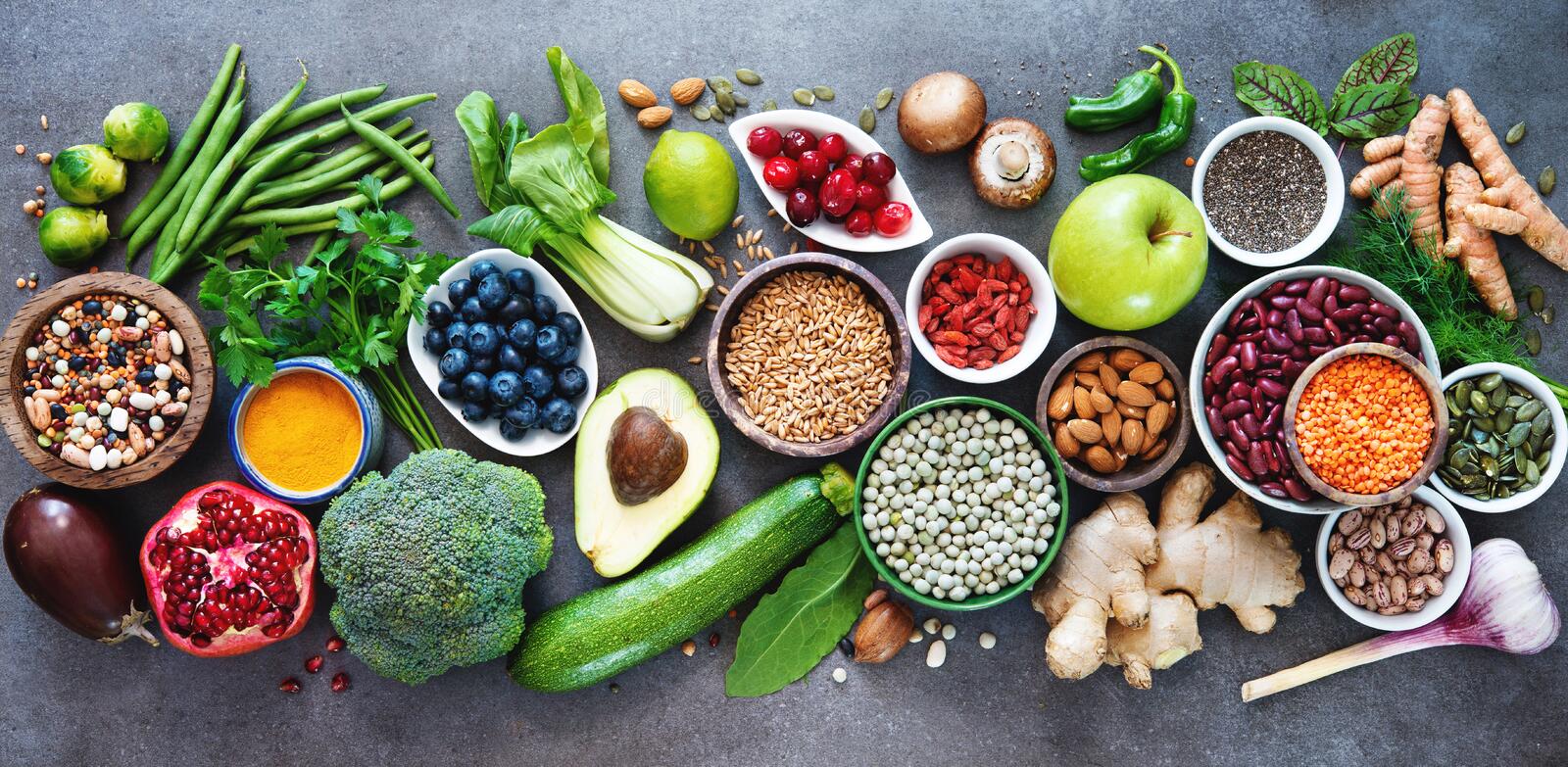 healthy-food-selection-healthy-food-selection-fruits-vegetables-seeds-superfood-cereals-gray-background-121936825